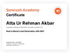 Atta Ur Rehman Semrush Lead Generation With SEO Certification Image