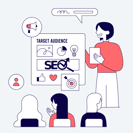 An illustration of On Page SEO